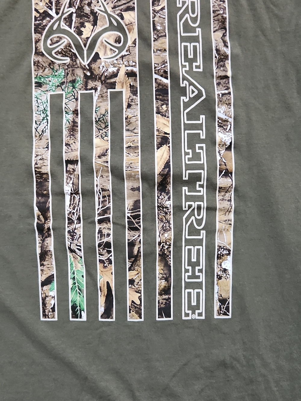 Realtree Olive Green Short Sleeve Logo Tee - Picture 5 of 5
